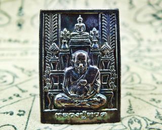 Code 2750 Holy Amulet Coin Lp.  Thuad Back Yuntra Phra Buddha Wat Changhai photo