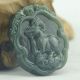 Hand - Carved Natural Green Hetian Jade Pendant W Sheng Xiaoyu Other Antique Chinese Statues photo 2
