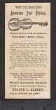 C 1880 ' S Antique American Star Violin Albert Philadelphia Banjo Business Ad Card String photo 1