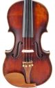 Fine,  Antique - Giuseppe Del Lungo - Italian Labeled Old 4/4 Master Violin String photo 2