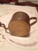 Old Mini Brass Watering Can,  Very Unique Spout Primitives photo 8