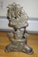 Vintage Or Antique Bronze Maritime Nautical Dolphin And Ship Andirons Other Maritime Antiques photo 3