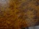 Vtg Mid Century Modern Campaign Style Burl Wood Nightstand Side End Table Post-1950 photo 4
