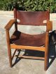 Rare Borge Morgensen Oak & Leather Arm Chair Mid Century Modern Post-1950 photo 1