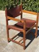 Rare Borge Morgensen Oak & Leather Arm Chair Mid Century Modern Post-1950 photo 2