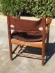 Rare Borge Morgensen Oak & Leather Arm Chair Mid Century Modern Post-1950 photo 3
