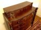 England Sheraton Period Circa 1825 Bowfront Mahogany Veneered Chest Deck Top 1800-1899 photo 3