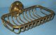Antique/vintage Over The Side Brass Soap Dish Holder For Claw Foot Tub Bath Tubs photo 1