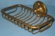 Antique/vintage Over The Side Brass Soap Dish Holder For Claw Foot Tub Bath Tubs photo 2