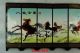 Rare Collectibles Old Decorated Hand Lacquer Painting 8 Horse Run Noble Screen Plates photo 1