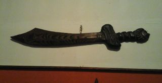 Vintage Mid Century Witco Tiki Sword Wall Art photo