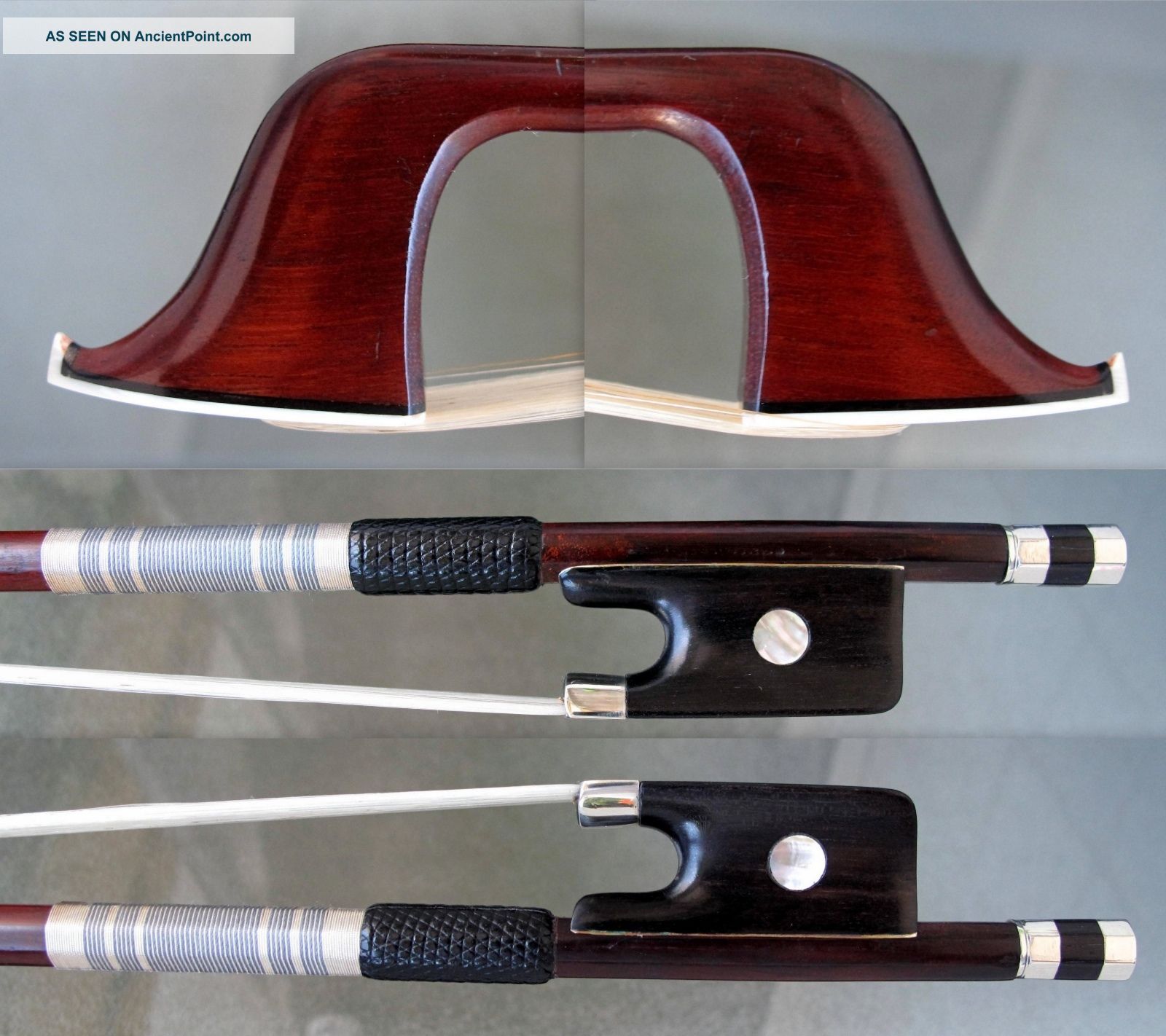 Fine French Cello Bow By L.  Morizot (pére) C.  1920 String photo
