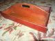 Antique Red Paint,  Wood Silverware Holder Caddy,  Shelf,  Tote Primitive Primitives photo 4