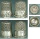 2 Antique Sterling Silver Scenic Band Thimbles American Circa 1880 - 90s Thimbles photo 1