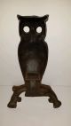 Vintage Fireplace Owl Andiron Fronts Hearth Ware photo 2