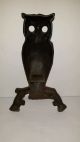 Vintage Fireplace Owl Andiron Fronts Hearth Ware photo 4