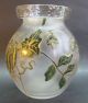 Fine Legras Antique French Art Nouveau Cameo Glass Vase W/ Pea Shoots C.  1900 Art Nouveau photo 1