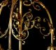 Fabulous 1910s Art Nouveau Bronze Brass Chandelier Petal Shades Ranking Acanthus Chandeliers, Fixtures, Sconces photo 8