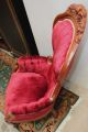 Antique Victorian Mahogany Gentlemens Parlor Style Upholstered Arm Chair 1800-1899 photo 5