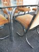 Mid - Century Chrome & Glass - Top Dining Table With 6 Chairs 5314 Post-1950 photo 9