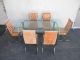 Mid - Century Chrome & Glass - Top Dining Table With 6 Chairs 5314 Post-1950 photo 1