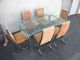 Mid - Century Chrome & Glass - Top Dining Table With 6 Chairs 5314 Post-1950 photo 2