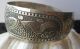 Vintage Tribal Exotic Chinese Handmade Miao Silver Fishes Flower Bracelet Bracelets photo 5