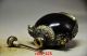 Delicate Chinese Ox Horn Inlaid Miao Silver & Pi Xiu Beast Carved Snuff Bottle Snuff Bottles photo 5