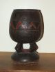 Old Dogon People Painted Urn / Pot From Mali Sculptures & Statues photo 1