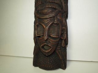Wood Mask Hand Carved photo
