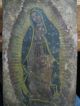 1800 ' S Retablo On Tin Our Lady Guadalupe Unretouched Antique Latin American photo 1