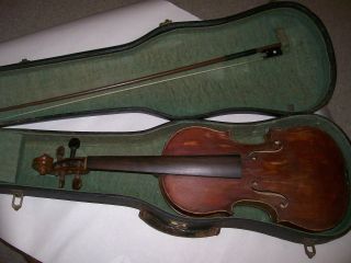 Violin Germany 4/4 W/case And Glasser Bow photo