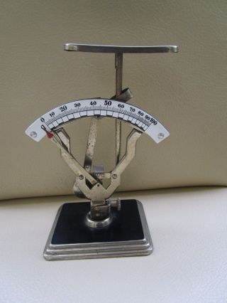 Antique Vintage German Jacob Maul Postal Letter Scale Pendulum Enamel photo