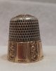 Antique 14k Gold & Sterling Silver Thimble By Goldsmith Stern Co.  Circa 1900s Thimbles photo 1