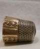 Antique 14k Gold & Sterling Silver Thimble By Goldsmith Stern Co.  Circa 1900s Thimbles photo 6