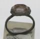 Medieval Bronze Ring Crystal - Glass You Can Use.  From Northern Europ Viking photo 3