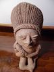 Primitive Mayan Aztec Inca Mexican Folk Art Pottery Effigy Icon Figural Vessel The Americas photo 11