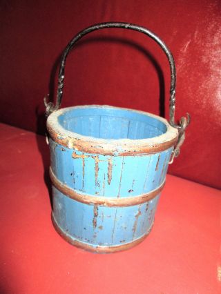 Minature Blue Well Bucket photo