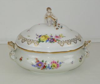 Large Meissen Porcelain Soup Tureen.  Circa First Half 20th Century. photo