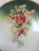 Antique Hand Painted Cherries Cake Plate 10 