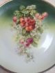 Antique Hand Painted Cherries Cake Plate 10 