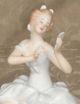 Vintage Wallendorf Germany Sitting Ballerina 1396 Porcelain Figurine Figurines photo 2
