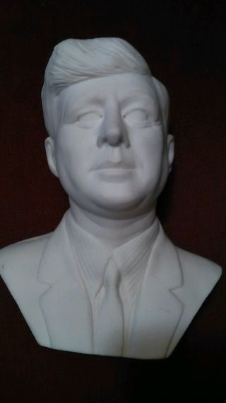 Edward J.  Rohn Porcelain Bust Of John F Kennedy 5 (jfk) 1983 - - Rare photo