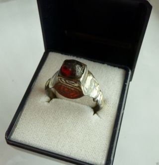 Medieval Bronze Polished Ring (b491) photo
