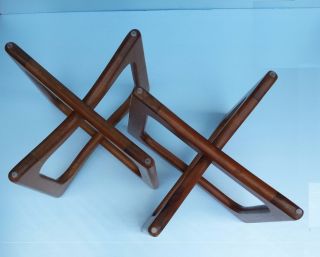2 (two) Mid Century Modern Adrian Pearsall Ribbon Side Tables photo