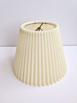Vintage Hard Plastic Mid Century Modern Clip On Lamp Shade 1950s 1960s Retro Euc photo