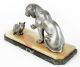 1930s French Art Deco Panther Group Sculpture Art Deco photo 10