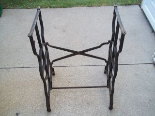Treadle Sewing Machine Cast Iron Base Industrial (not A Singer) Maker Unknown photo