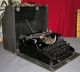 Antique Glossy Black Mercedes Selekta Typewriter Of 1939, .  76 Years Old, . Typewriters photo 1