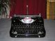 Antique Glossy Black Mercedes Selekta Typewriter Of 1939, .  76 Years Old, . Typewriters photo 2